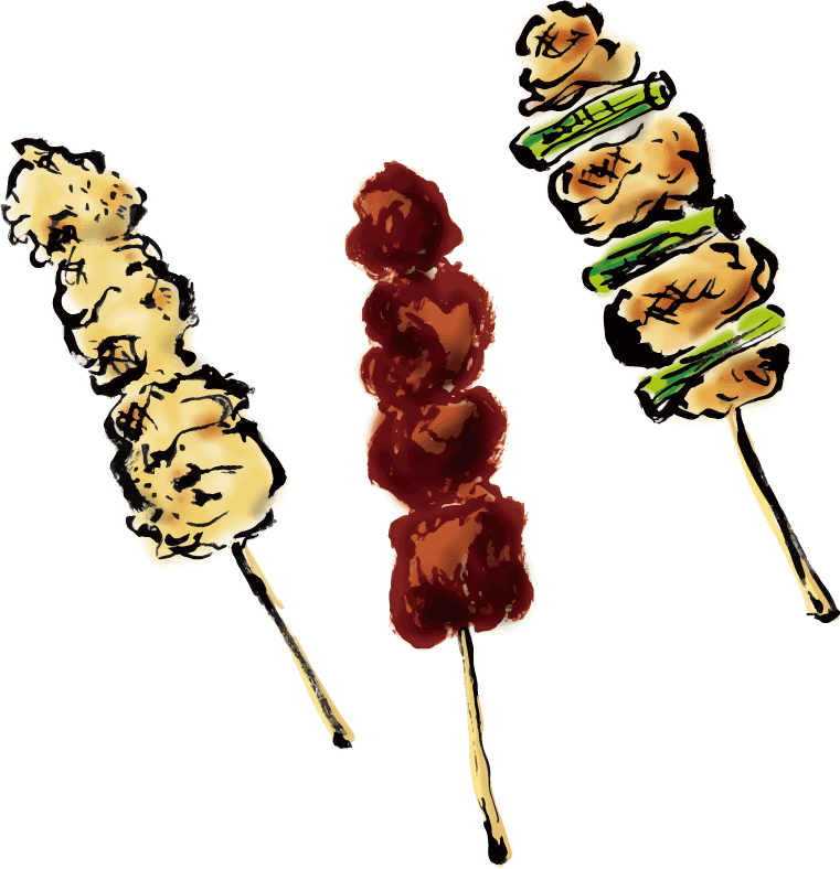 焼き鳥　1本39円～